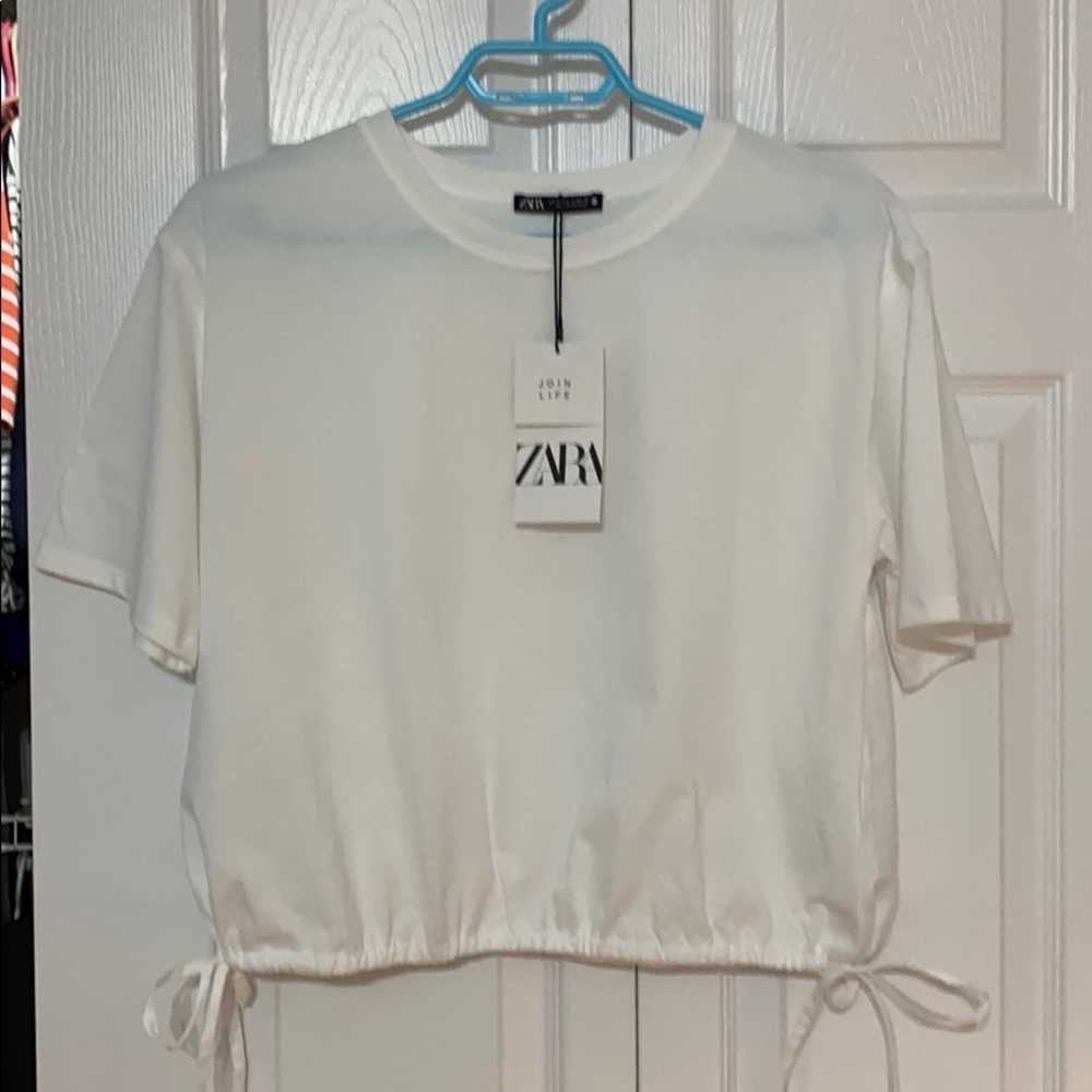 Zara cropped t-shirt
